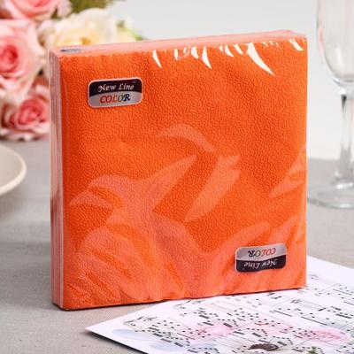 Салфетки бумажные New line FRESCO «Оранжевый», 2 слоя, 33×33 см, 20 шт.