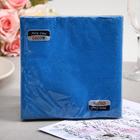 Салфетки бумажные New line FRESCO «Синий», 2 слоя, 33*33 см, 20 шт. - Фото 1