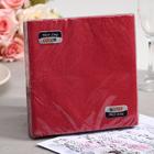 Салфетки бумажные New Line FRESCO Бордо, 2-слоя 20 листов 33*33 - Фото 1