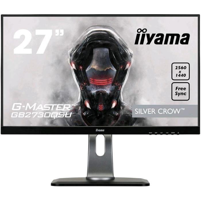 Монитор Iiyama GB2730QSU-B1 27", TN+film, 2560x1440, 75Гц, 1мс, VGA, HDMI, Dport, черный - Фото 1