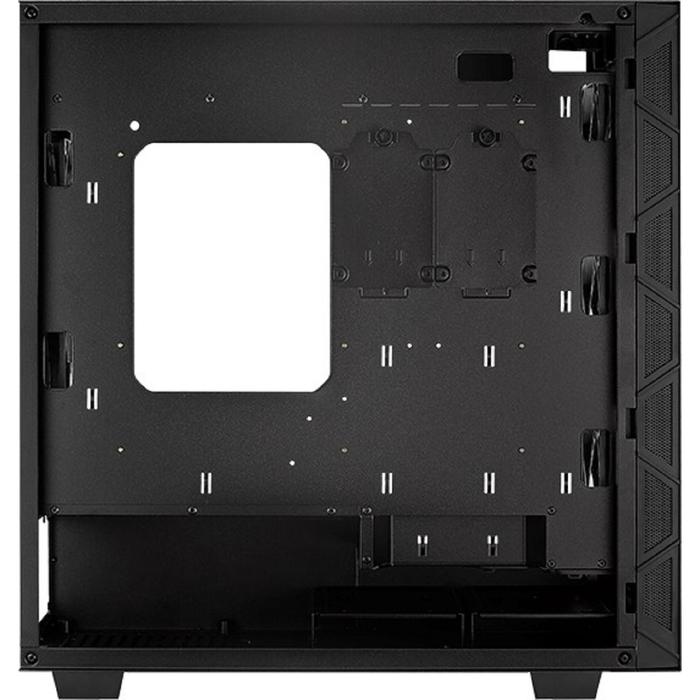 Корпус Aerocool Flo Saturn FRGB-G-BK-v1, без БП, ATX, Midi-Tower, черный - фото 51298650