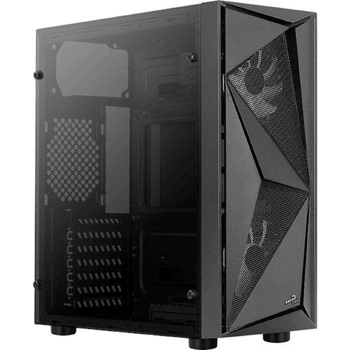 Корпус Aerocool Glider Cosmo-G-BK-v1, без БП, ATX, Midi-Tower, черный - фото 51298661