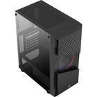 Корпус Aerocool Menace Saturn FRGB-G-BK-v1, без БП, ATX, Midi-Tower, черный - Фото 3