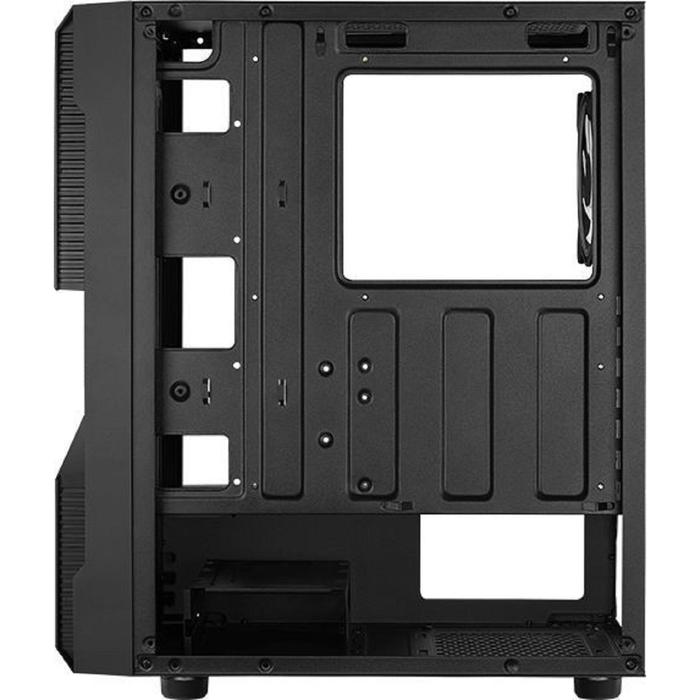 Корпус Aerocool Menace Saturn FRGB-G-BK-v1, без БП, ATX, Midi-Tower, черный - фото 51298682