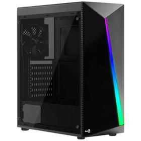 Корпус Aerocool Shard A-BK-v, без БП, ATX, Midi-Tower, черный