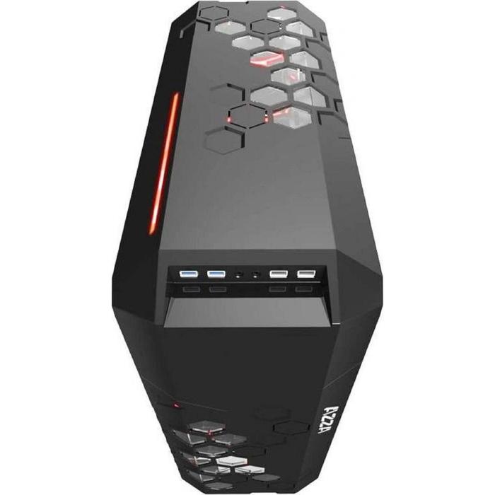 Корпус Formula V-LINE 6000-RGB, без БП, ATX, Midi-Tower, черный - фото 51298771