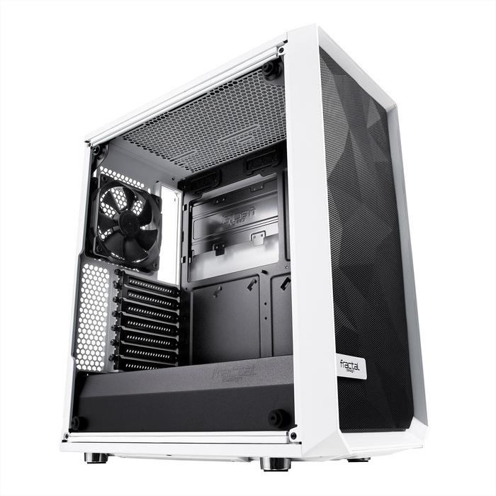 Корпус Fractal Design Meshify C TG, без БП, ATX, Midi-Tower, белый - фото 51298807