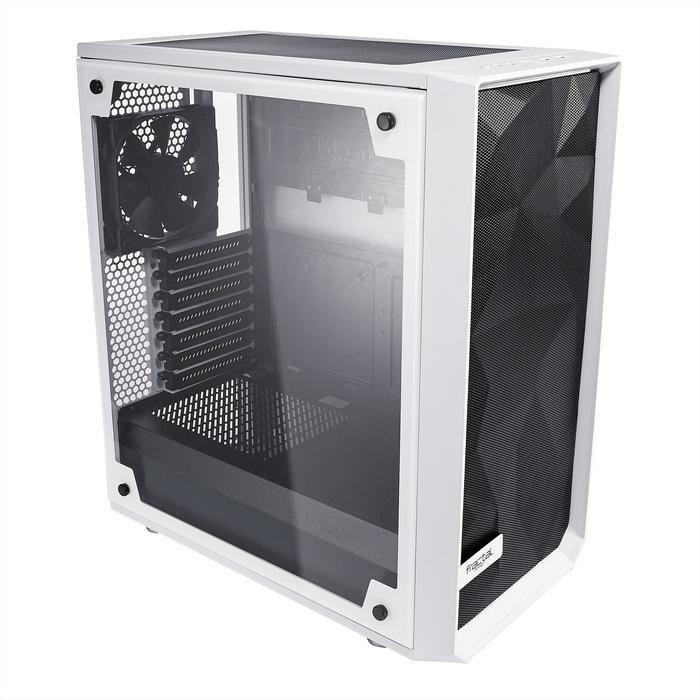 Корпус Fractal Design Meshify C TG, без БП, ATX, Midi-Tower, белый - фото 51298801