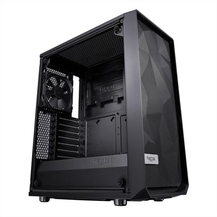 Корпус Fractal Design Meshify С Blackout TG Light, без БП, ATX, Midi-Tower, черный - фото 51298816