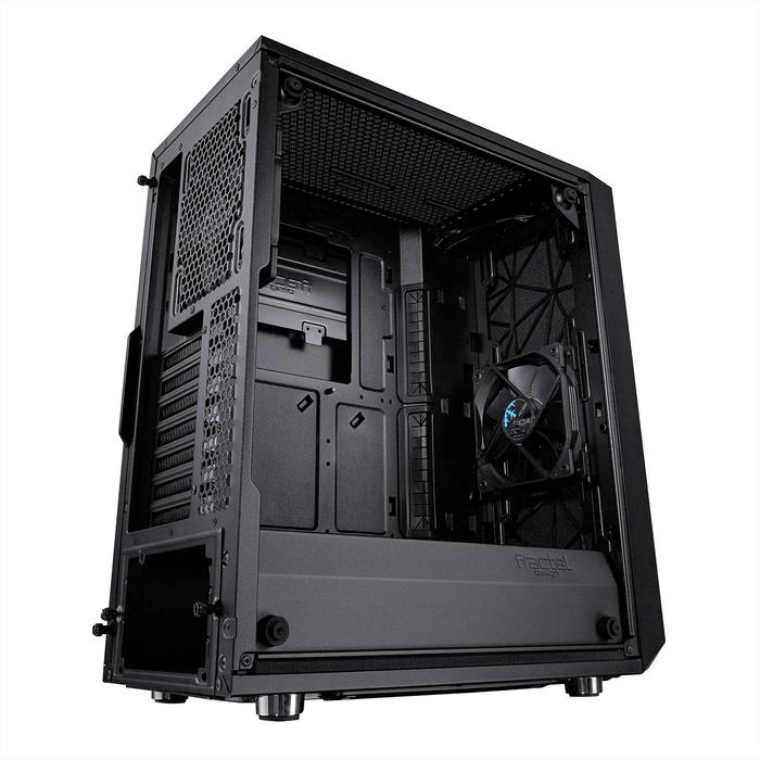 Корпус Fractal Design Meshify С Blackout TG Light, без БП, ATX, Midi-Tower, черный - фото 51298827