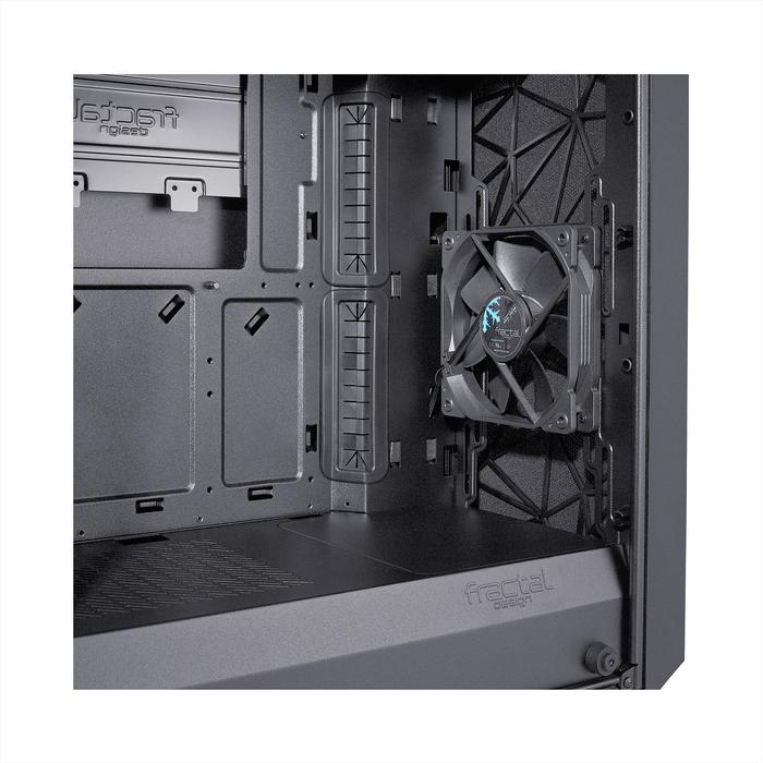 Корпус Fractal Design Meshify С Blackout TG Light, без БП, ATX, Midi-Tower, черный - фото 51298834