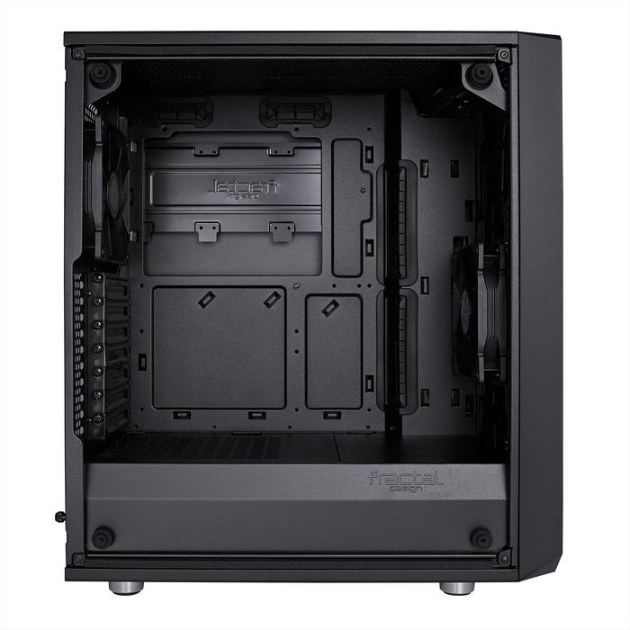 Корпус Fractal Design Meshify С Blackout TG Light, без БП, ATX, Midi-Tower, черный - фото 51298817