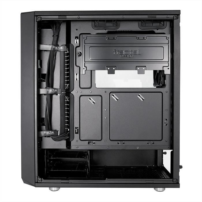 Корпус Fractal Design Meshify С Blackout TG Light, без БП, ATX, Midi-Tower, черный - фото 51298835