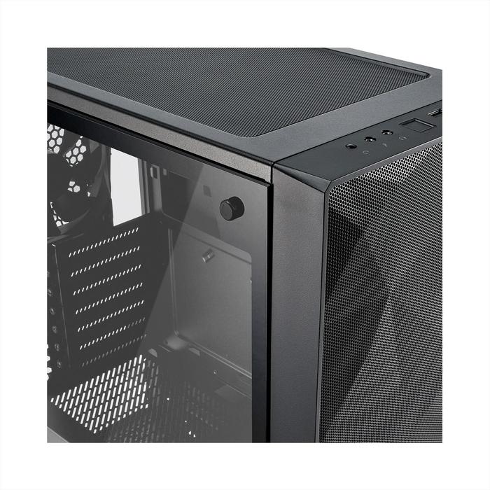 Корпус Fractal Design Meshify С Blackout TG Light, без БП, ATX, Midi-Tower, черный - фото 51298820