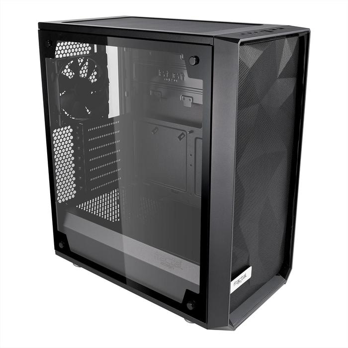 Корпус Fractal Design Meshify С Blackout TG Light, без БП, ATX, Midi-Tower, черный - фото 51298824