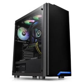 Корпус Thermaltake H100 TG, без БП, ATX, Midi-Tower, черный