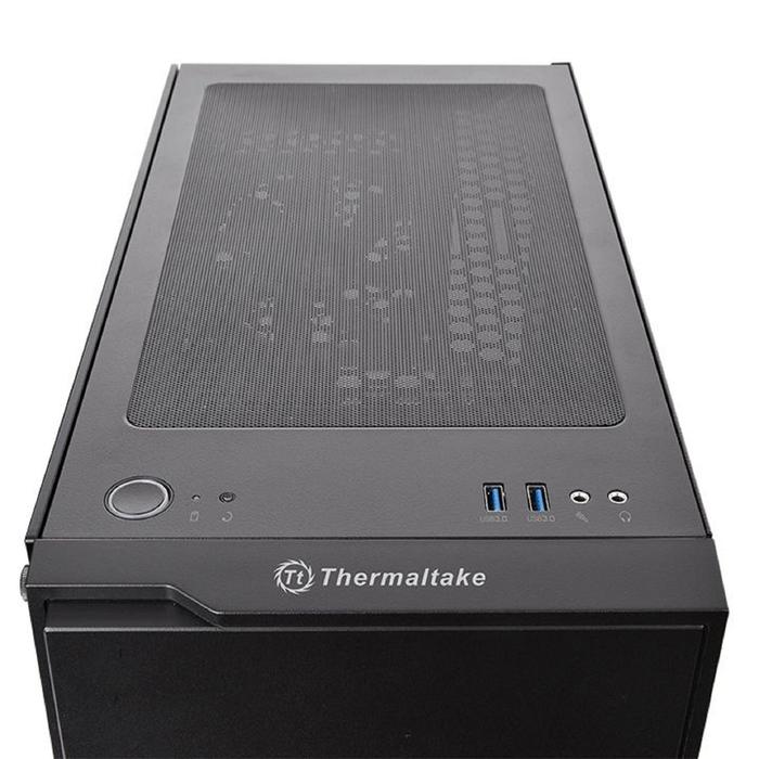 Корпус Thermaltake H100 TG, без БП, ATX, Midi-Tower, черный - фото 51487696