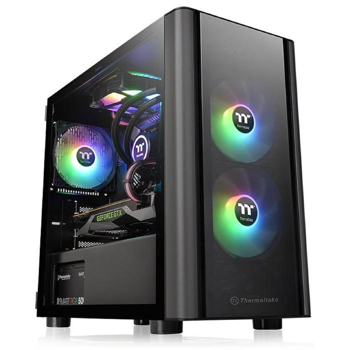 Корпус Thermaltake V150 TG, без БП, mATX, Mini-Tower, черный - Фото 1