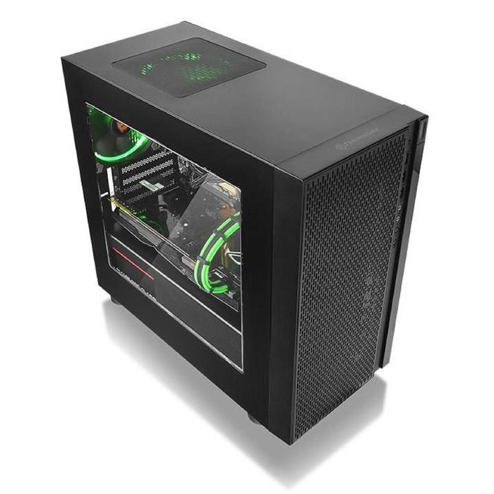 Корпус Thermaltake Versa H18 Window, без БП, mATX, Mini-Tower, черный - фото 51298996