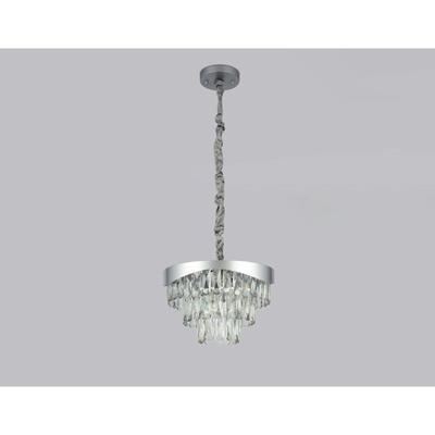 Люстра Ambrella light Traditional, 6x40Вт E14, цвет серебро