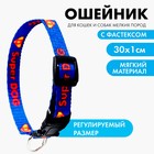 Ошейник для собак с фастексом Super dog, 30 х 1 см 5055316 - фото 9159732