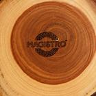 Подставка под горячее Magistro «Сегодня твой день», из натурального вяза, 10×1,5 см - Фото 7