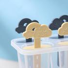 Форма для мороженого «Облака», 12,5×8×13,5 см, 4 ячейки, цвет МИКС - фото 24283617