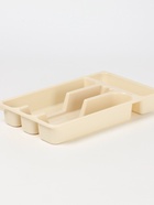 Лоток для столовых приборов с крышкой Доляна, 4 секции, пластик, 30×18×4.5 см, молочный - Фото 4