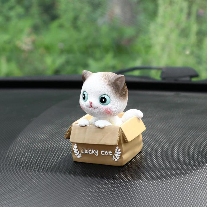 Счастливый кот на панель авто, качающий головой, СП23