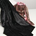 Ткань для рукоделия, мех, чёрная, лоскут 50×50 см - Фото 2