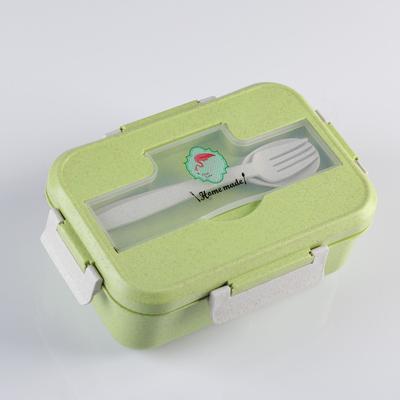 Ланч бокс с отделениями для еды, контейнер для еды, 1.1 л, 21.5 х 7.6 х 15 см, микс