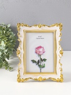 Фоторамка для фото 13×18 см «Розы и эмаль», пластик под металл, молочный, 24×18.5 см - Фото 5