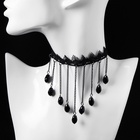 Чокер «Госпожа» вытянутые бусины, цвет чёрный, L=31 см - Фото 7