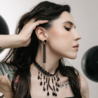 Чокер «Госпожа» россыпь бусин, цвет чёрный, L=31 см - Фото 5