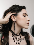 Чокер «Госпожа» россыпь бусин, цвет чёрный, L=31 см - Фото 2