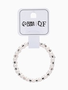 Браслет-пружинка «Жемчуг. Жемчужный ряд», d=6.5 см, стразы, белый в серебре - Фото 6