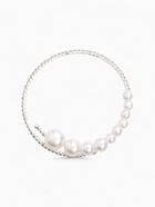 Браслет с жемчугом «Жемчуг» на убывание, d=6.5 белый в серебре - Фото 2