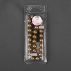 Подхват для штор «Бусы из жемчуга», d=1.5 см, 40±1 см, коричневый - Фото 5