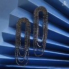 Серьги висячие со стразами «Мэджик» средние, цвет чёрный,10 см - фото 52776645