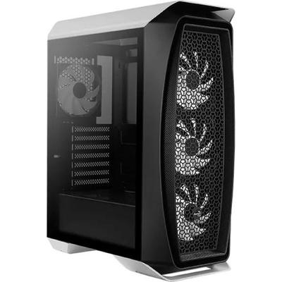 Корпус Aerocool Aero One Frost-G-WT-v1, без БП, ATX, Midi-Tower, черный, белый