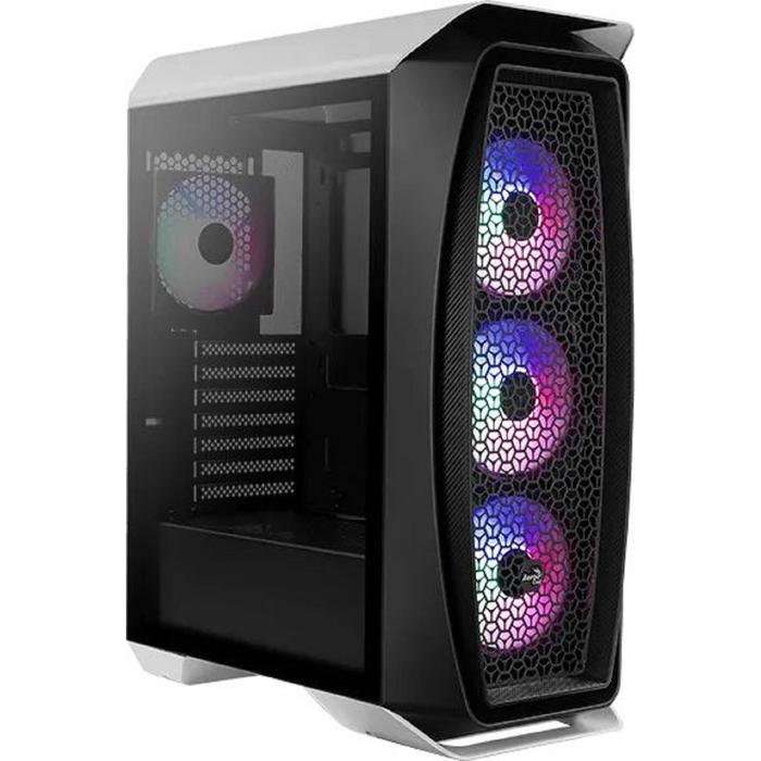 Корпус Aerocool Aero One Frost-G-WT-v1, без БП, ATX, Midi-Tower, черный, белый - фото 51299053