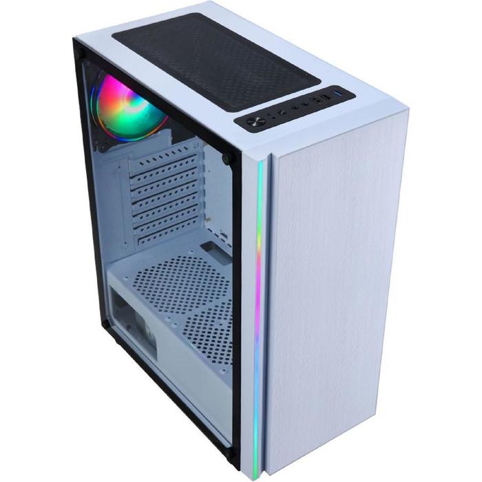 Корпус Formula CL-3302W RGB, без БП, ATX, Midi-Tower, белый - фото 51299056