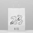 Пакет подарочный «Защитник», 24 х 10,5 х 32 см - Фото 2