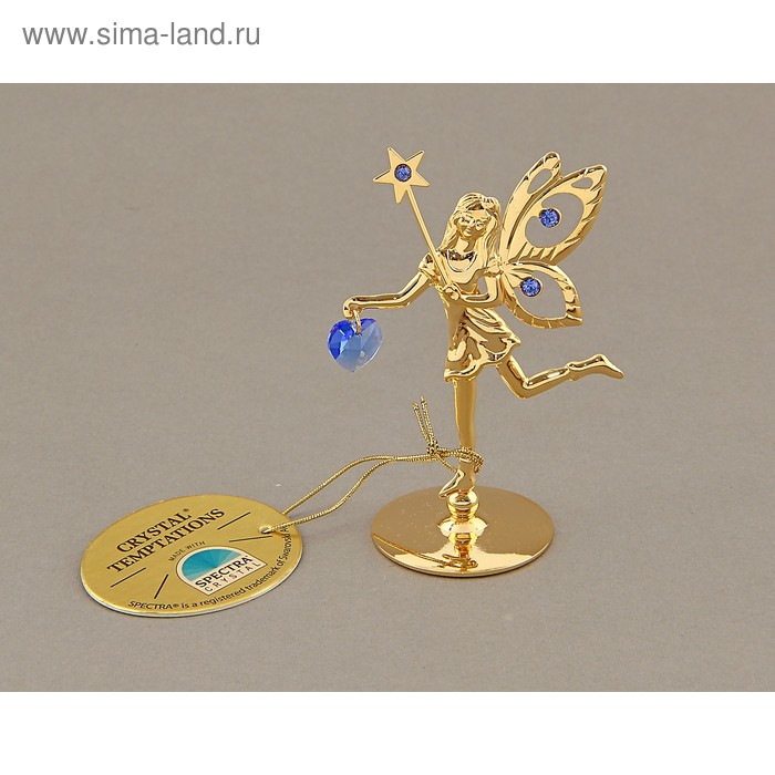сувенир Фея со звездой с голубыми хрусталиками - Фото 1