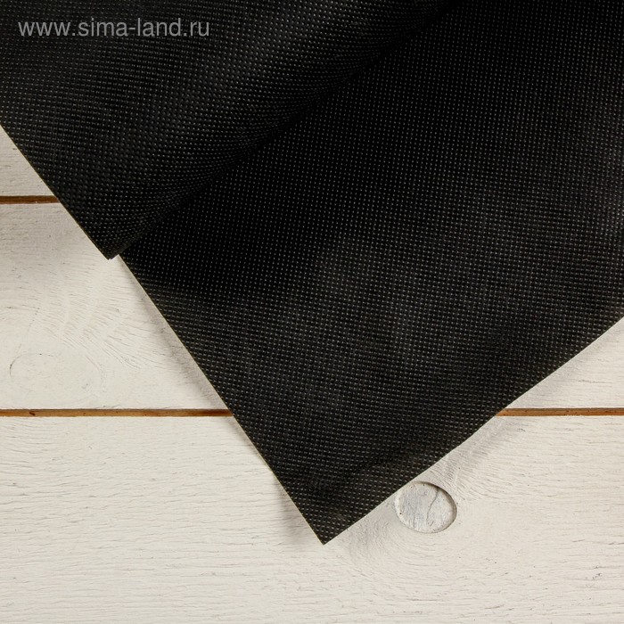 Полоса защитная для междурядий, 10 × 0,3 м, плотность 60 г/м², спанбонд с УФ-стабилизатором, чёрная, «Агротекс» - Фото 1