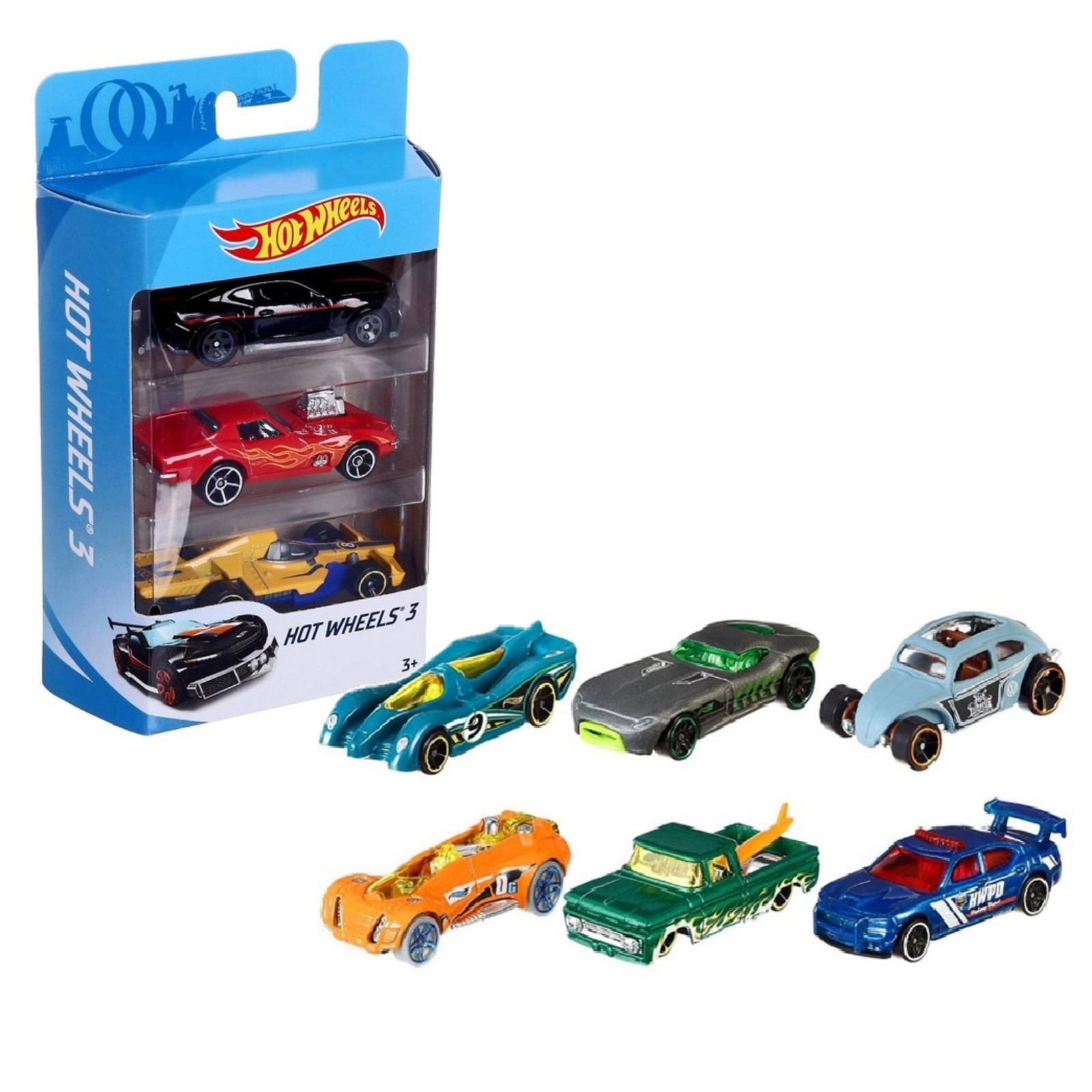 Набор машинок Hot Wheels, в наборе - 3 шт, МИКС (693938) - Купить по цене  от 800.00 руб. | Интернет магазин SIMA-LAND.RU