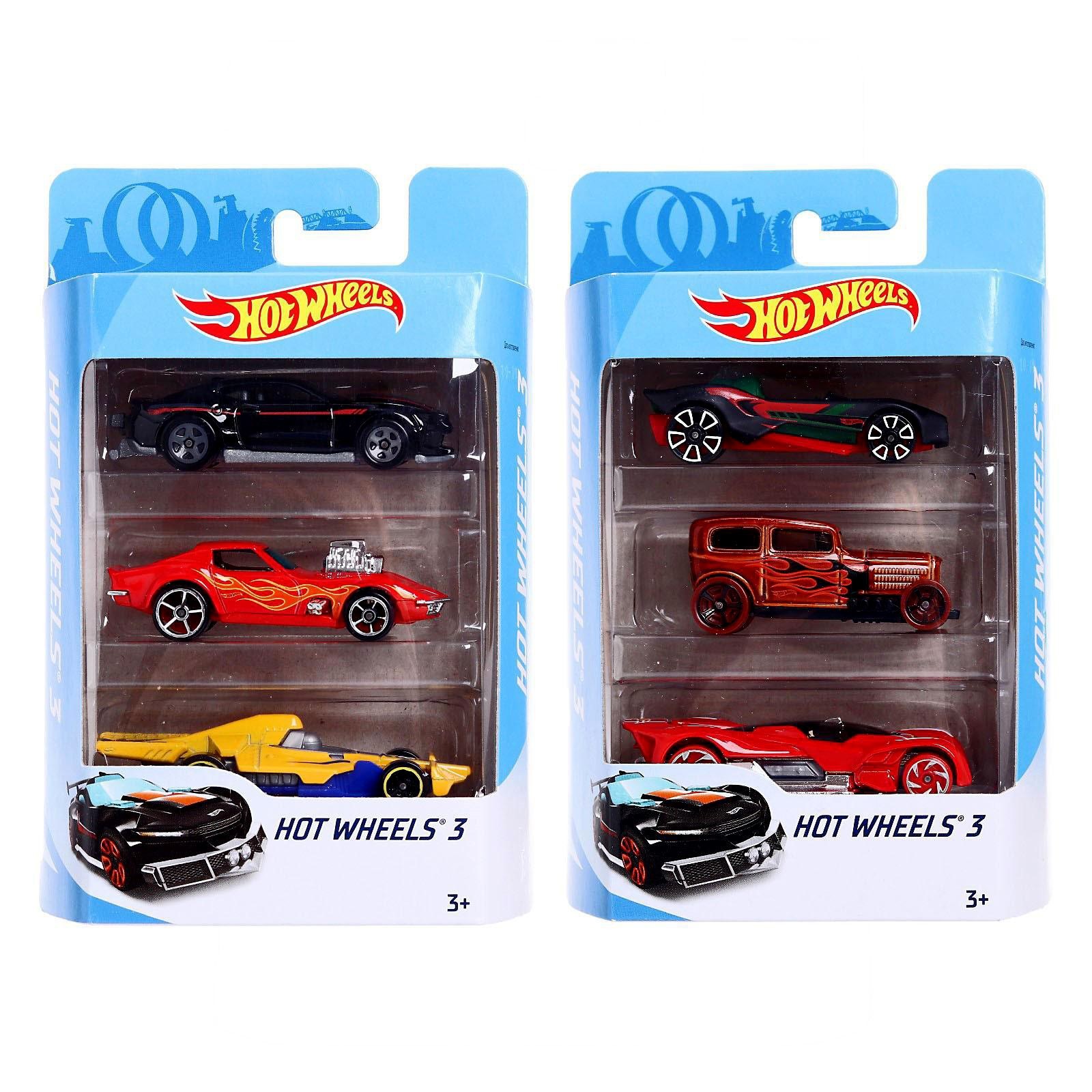 Набор машинок Hot Wheels, в наборе - 3 шт, МИКС (693938) - Купить по цене  от 800.00 руб. | Интернет магазин SIMA-LAND.RU