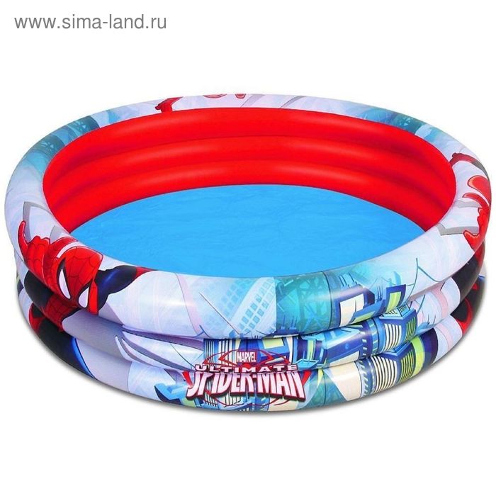 Бассейн надувной "Человек-паук", 152 х 30 см, от 2 лет - Фото 1