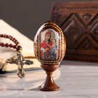 Сувенир Яйцо на подставке икона "Божья Матерь Иверская" - фото 320790564