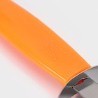 Нож для пиццы и теста Доляна «Оранж», 17 см, 2 лезвия, цвет оранжевый - фото 4176955